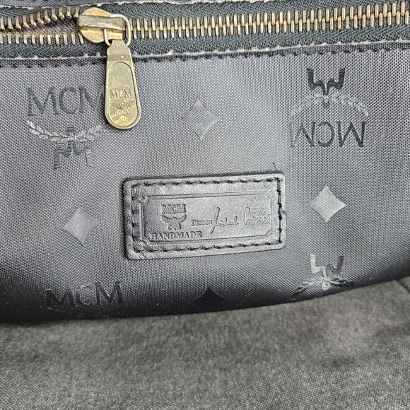 MCM Black Visetos Shopper Bag - Picture 10 of 17